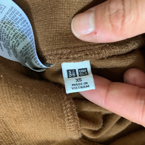 Uniqlo culotte tan/brown pants - Picture 2 of 3